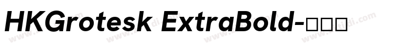 HKGrotesk ExtraBold字体转换